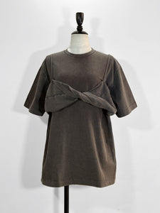 PRANK PROJECT Layered Bralette Tee
