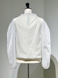 AMOMENTO SHEER NYLON TWO-WAY TOP