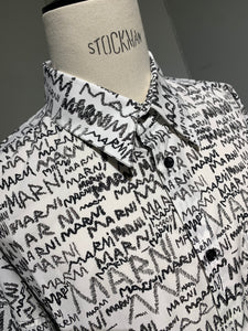 MARNI  CUMU0061A3 PENCIL LOGO POPLIN SHIRT