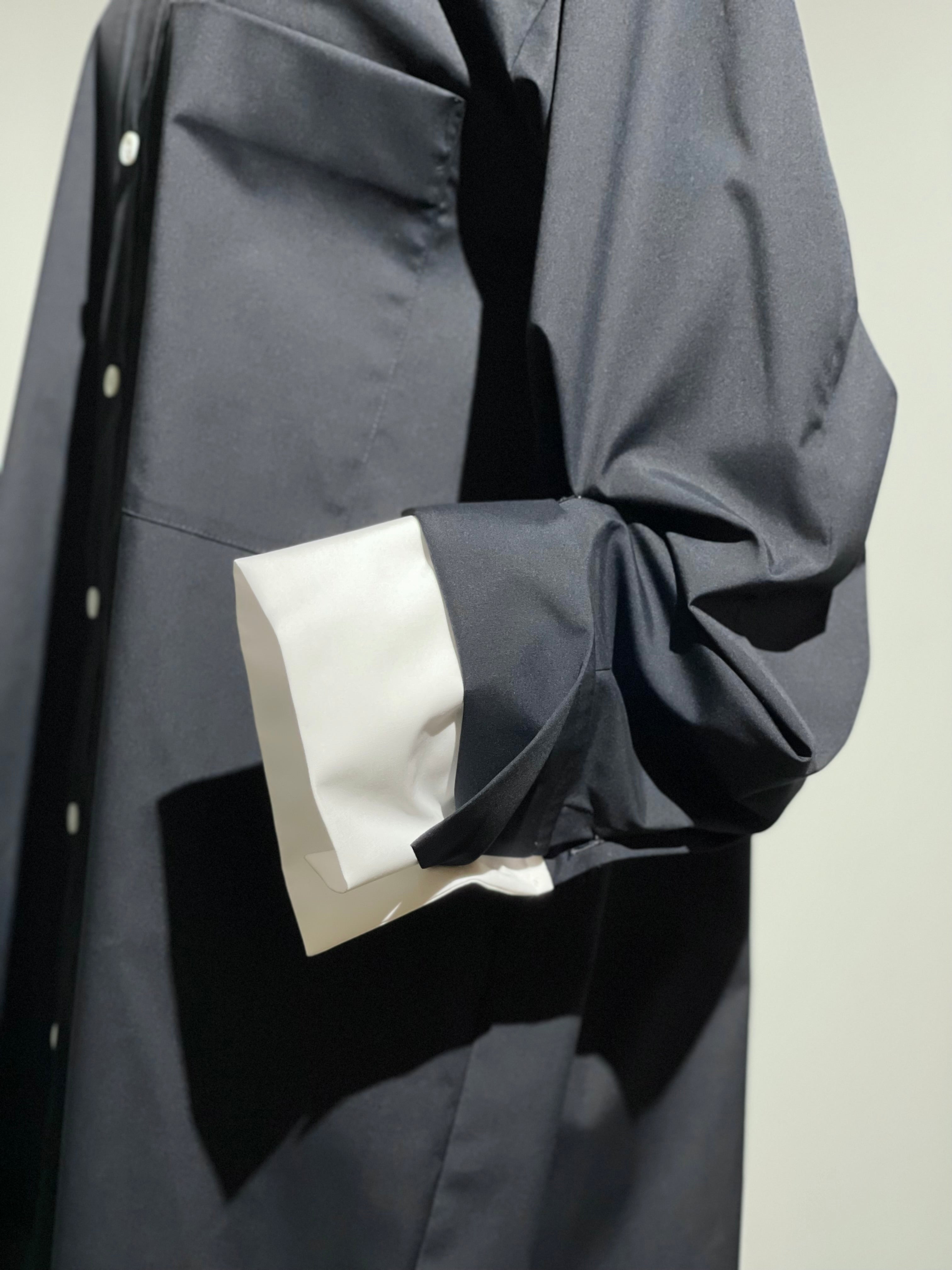 ENFOLD  C/PEブロード CUFF COLLAR SHIRT