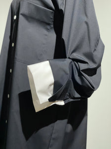 ENFOLD  C/PEブロード CUFF COLLAR SHIRT