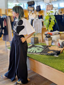 någonstans tuck wide pants