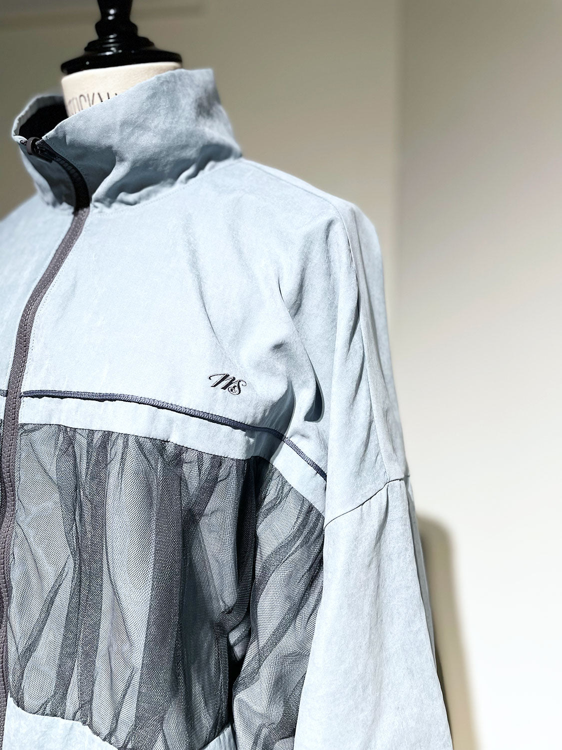 MAISONSPECIAL Reversible Tulle Docking Track Jacket