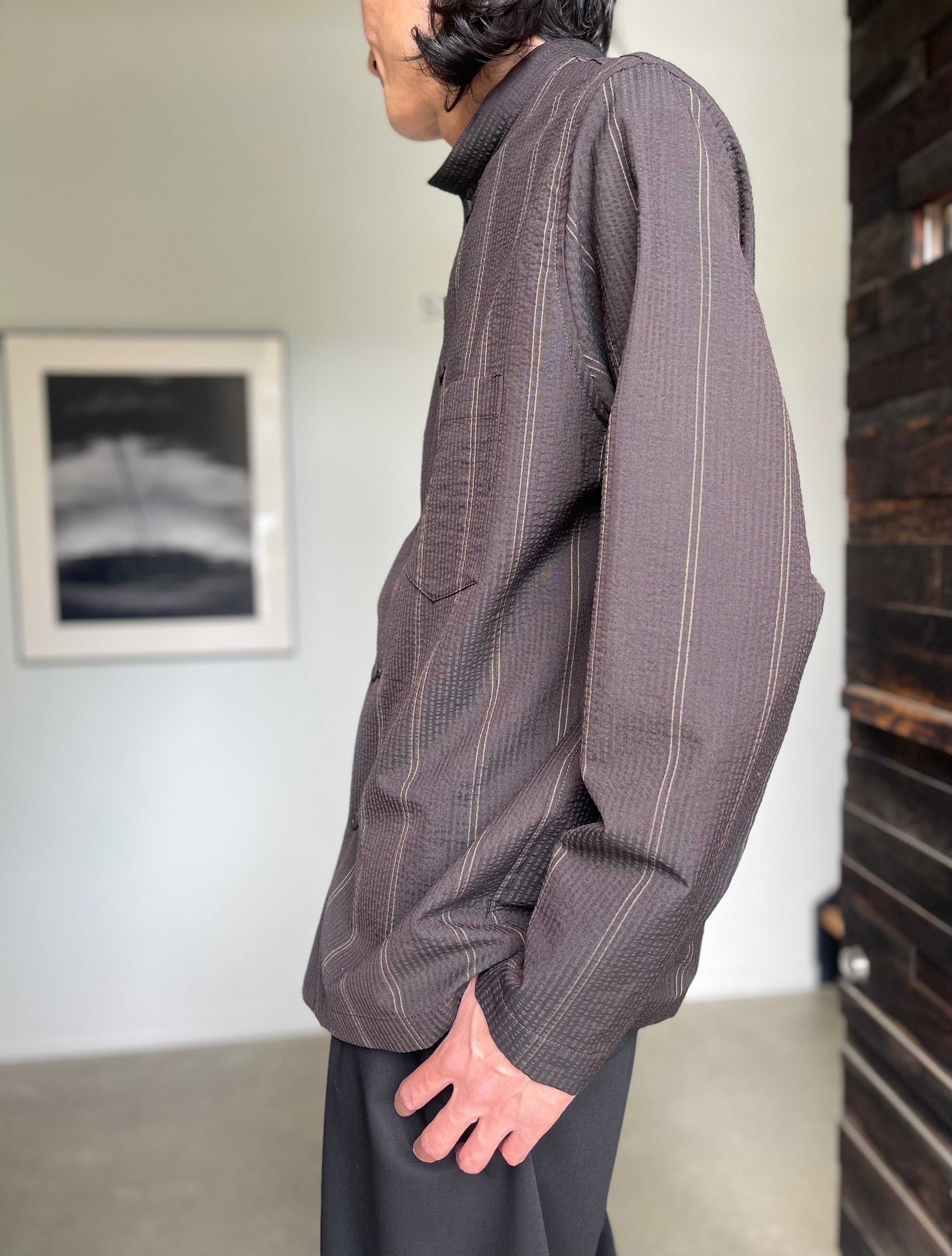 SEEALL  SAU63 SH183 (MK-001)  STAND COLLAR SHIRTS