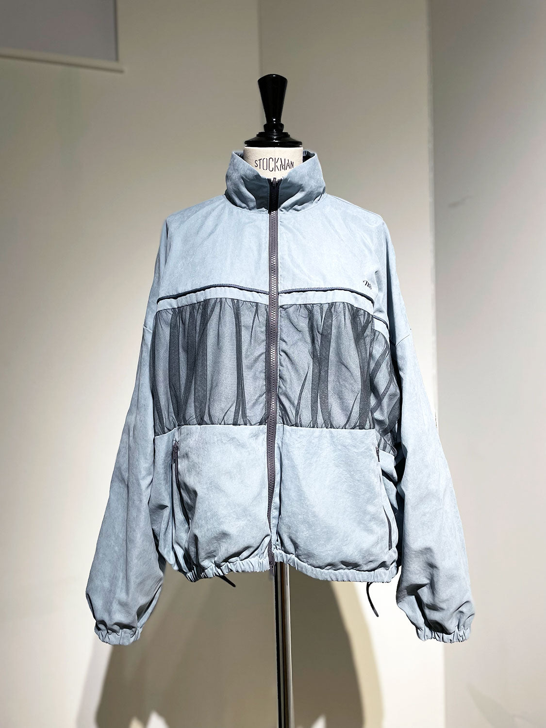 MAISONSPECIAL Reversible Tulle Docking Track Jacket