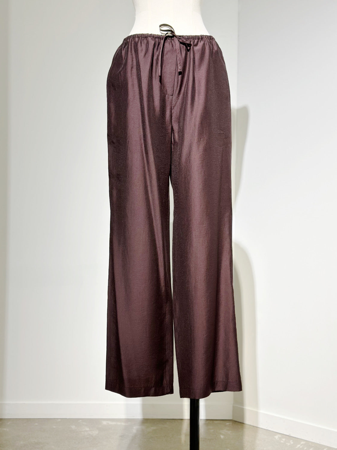 AMOMENTO SILKY BANDING PANTS
