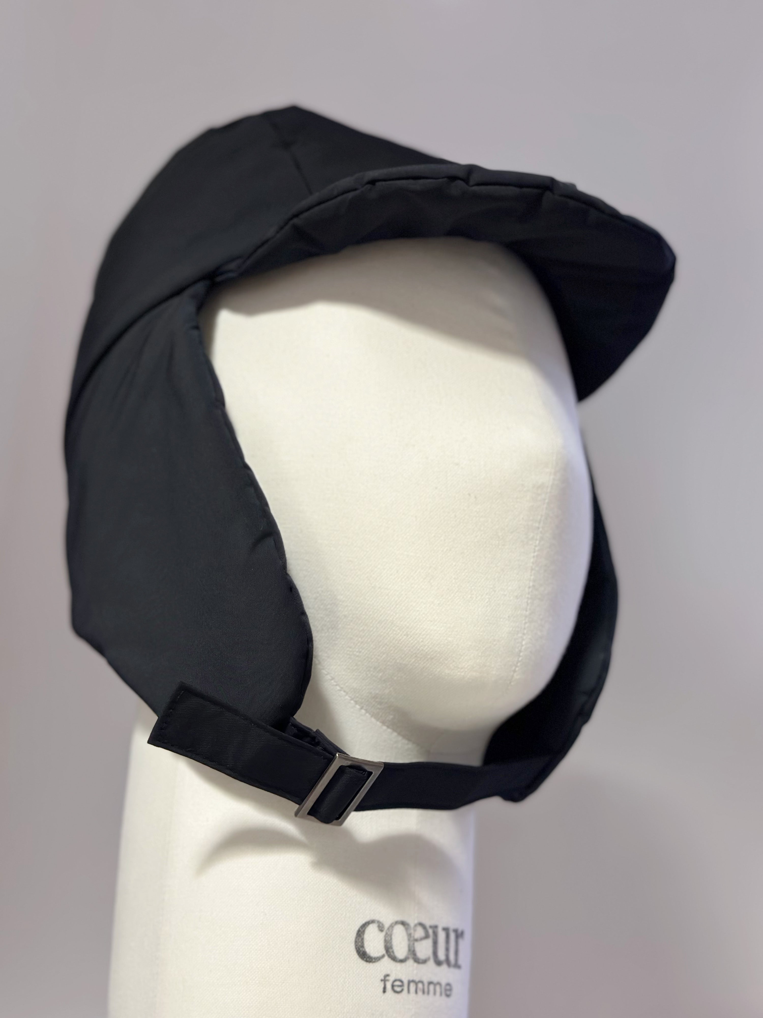 AMOMENTO TAFFETA PADDED EARMUFF CAP