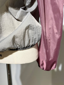 AMOMENTO SHEER NYLON TWO-WAY TOP