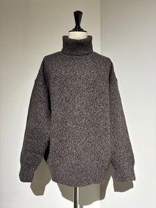 SEEALL  SAU51 KJ683M YAK MELANGE HIGH NECK SWEATER