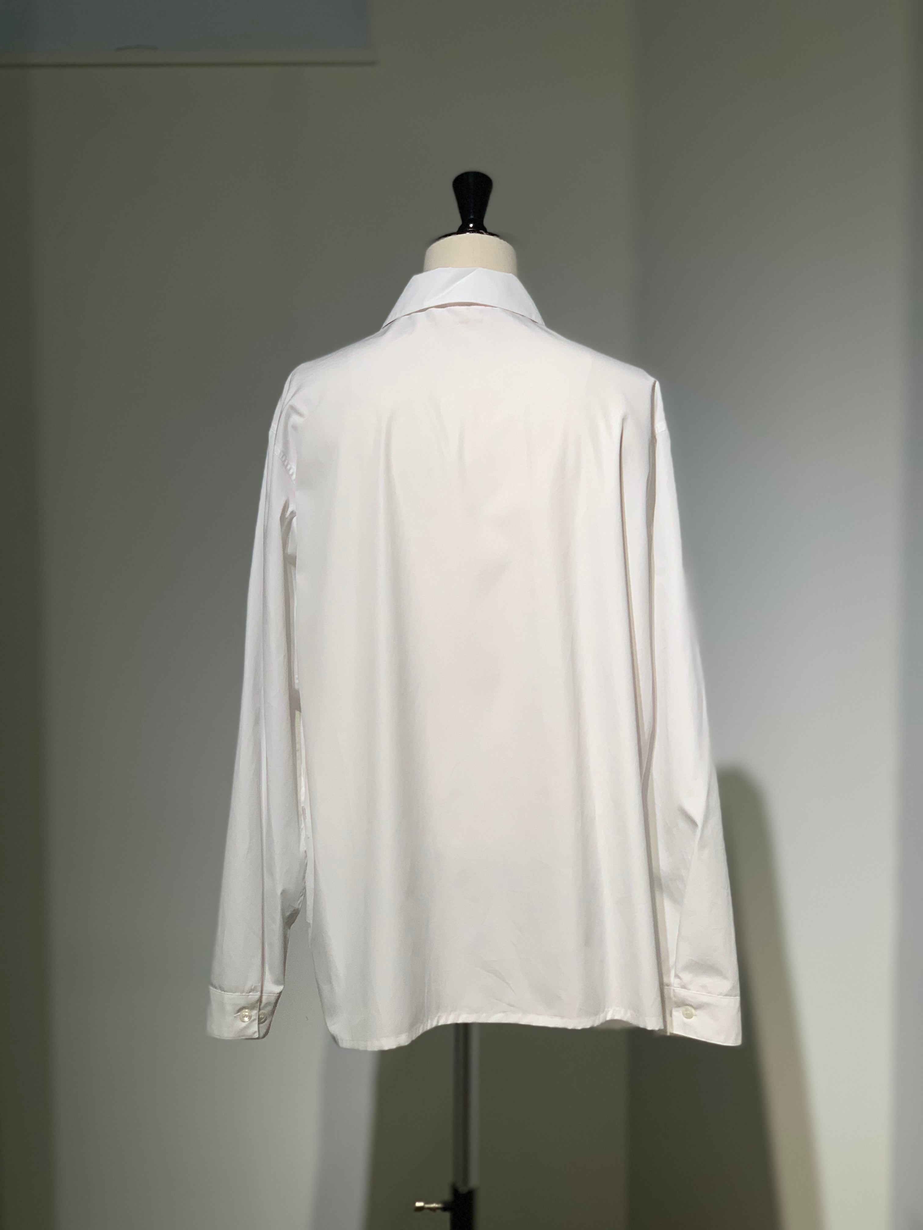 MARNI  CUMU0341S0 EMBROIDERED POPLIN CUT-OUT ZIP SHIRT