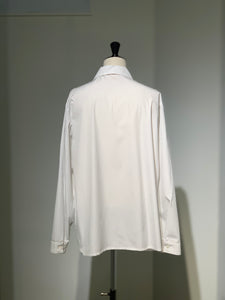 MARNI  CUMU0341S0 EMBROIDERED POPLIN CUT-OUT ZIP SHIRT