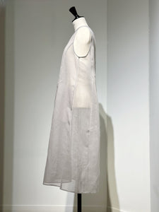 AMOMENTO SHEER LONG DRESS