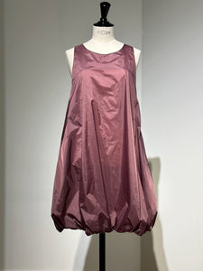 AMOMENTO NYLON VOLUME MINI DRESS