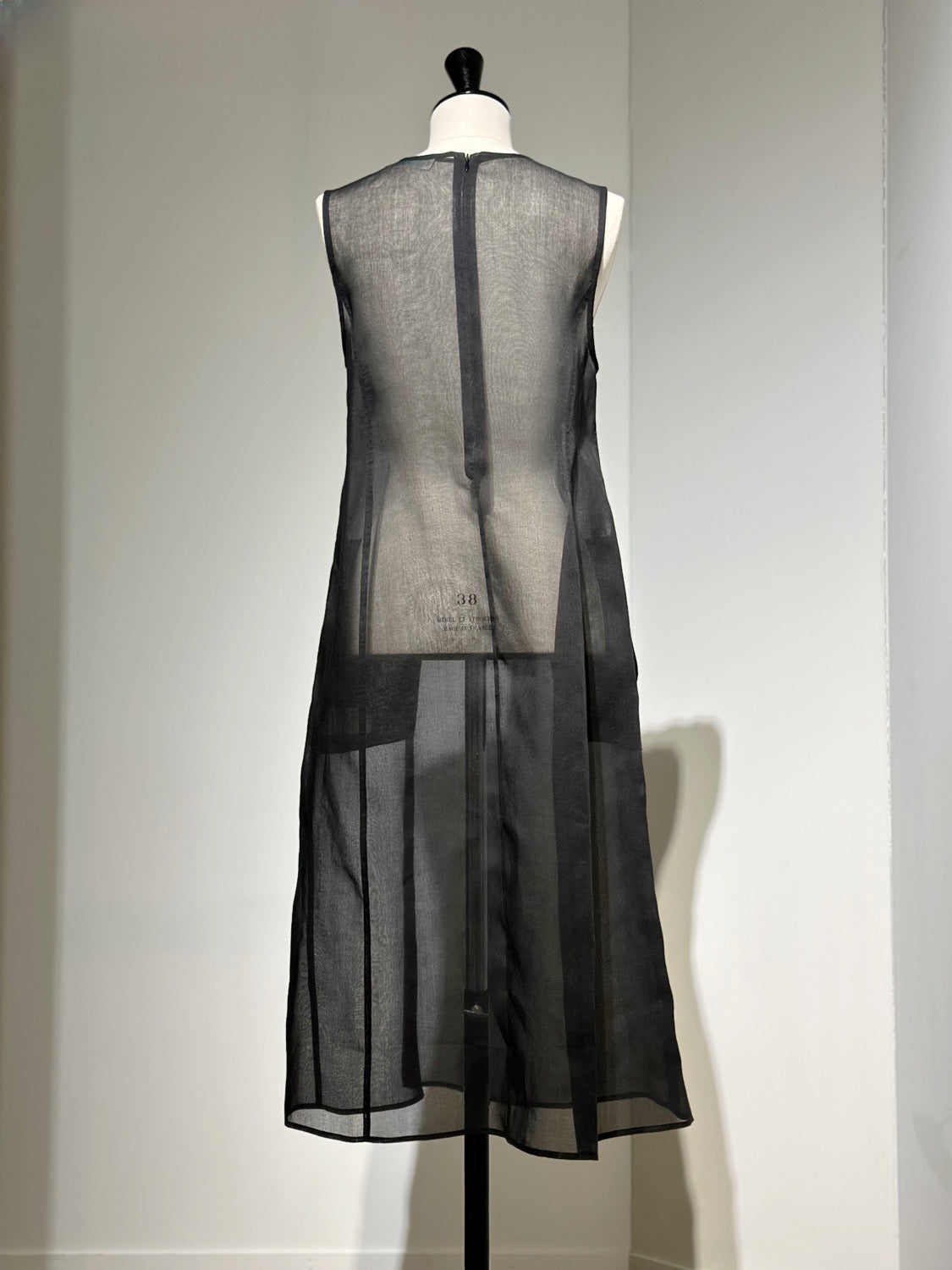 AMOMENTO SHEER LONG DRESS