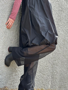AMOMENTO SHEER STRAIGHT FIT PANTS