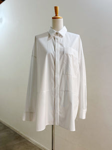 ENFOLD  ASYMMETRY BOW-TIE SHIRT