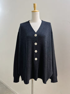 ENFOLD FLARE-SILHOUETTE CARDIGAN