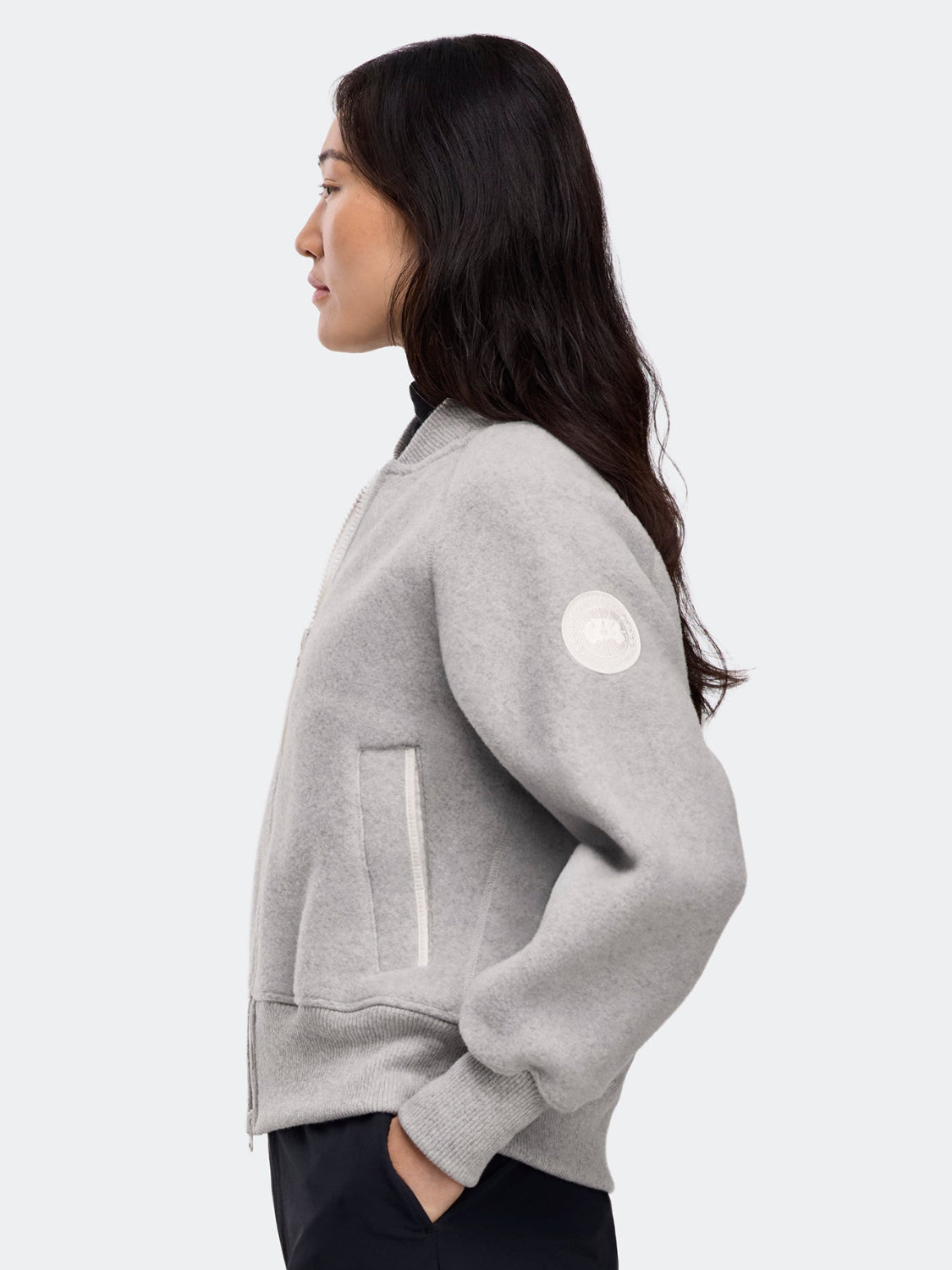 CANADA GOOSE  7224WW Sierra Fleece Bomber White Label (NEW)