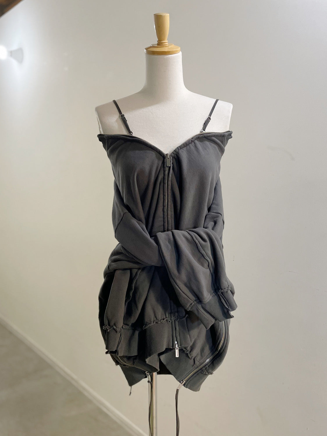 MAISONSPECIAL Multiway Zip Oversized Sweatshirt