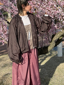 AMOMENTO NECK SHIRRING VOLUME JUMPER