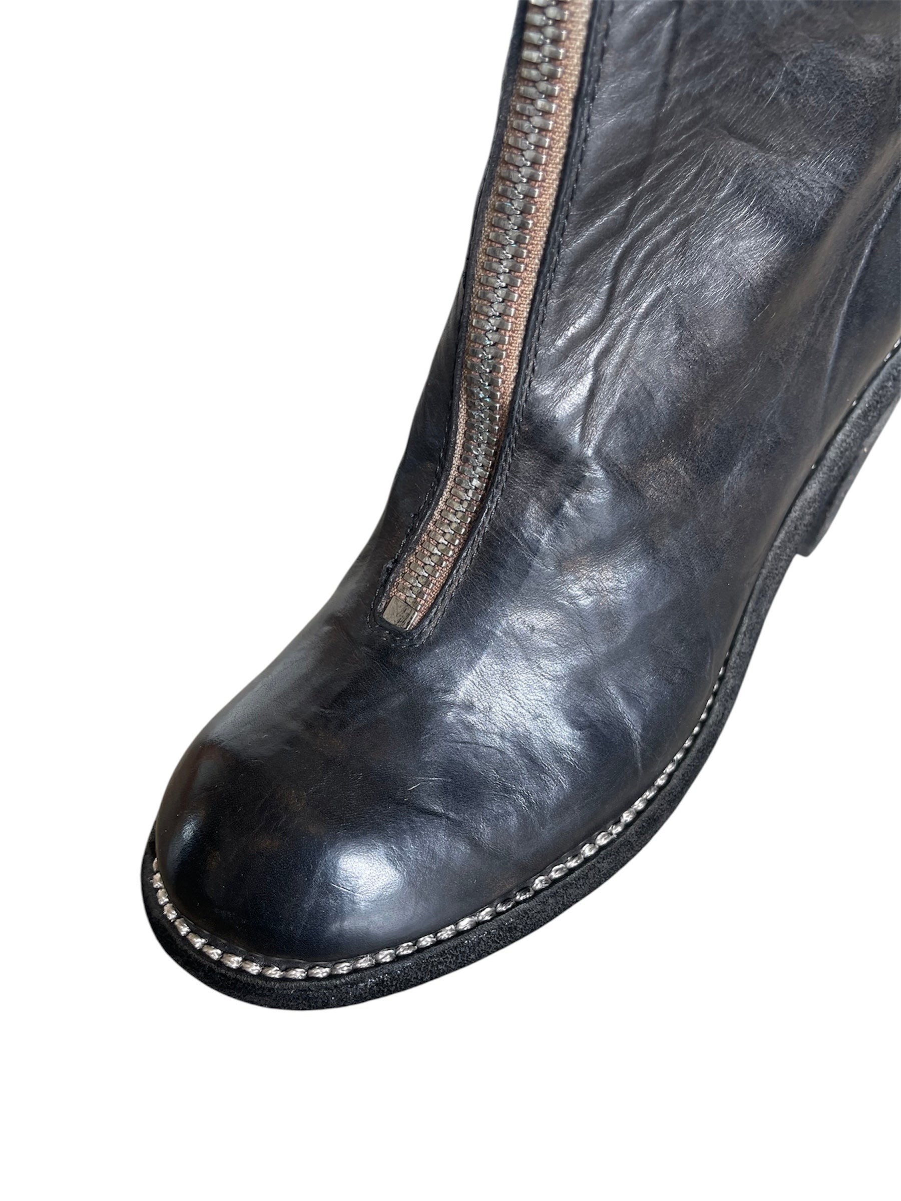 GUIDI SOFT HORSE FULL GRAIN FRONT ZIP