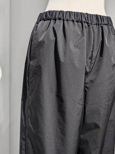 ENFOLD  SOLOTEX TWILL STRAIGHT BALLOON-PANTS