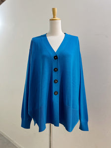 ENFOLD FLARE-SILHOUETTE CARDIGAN