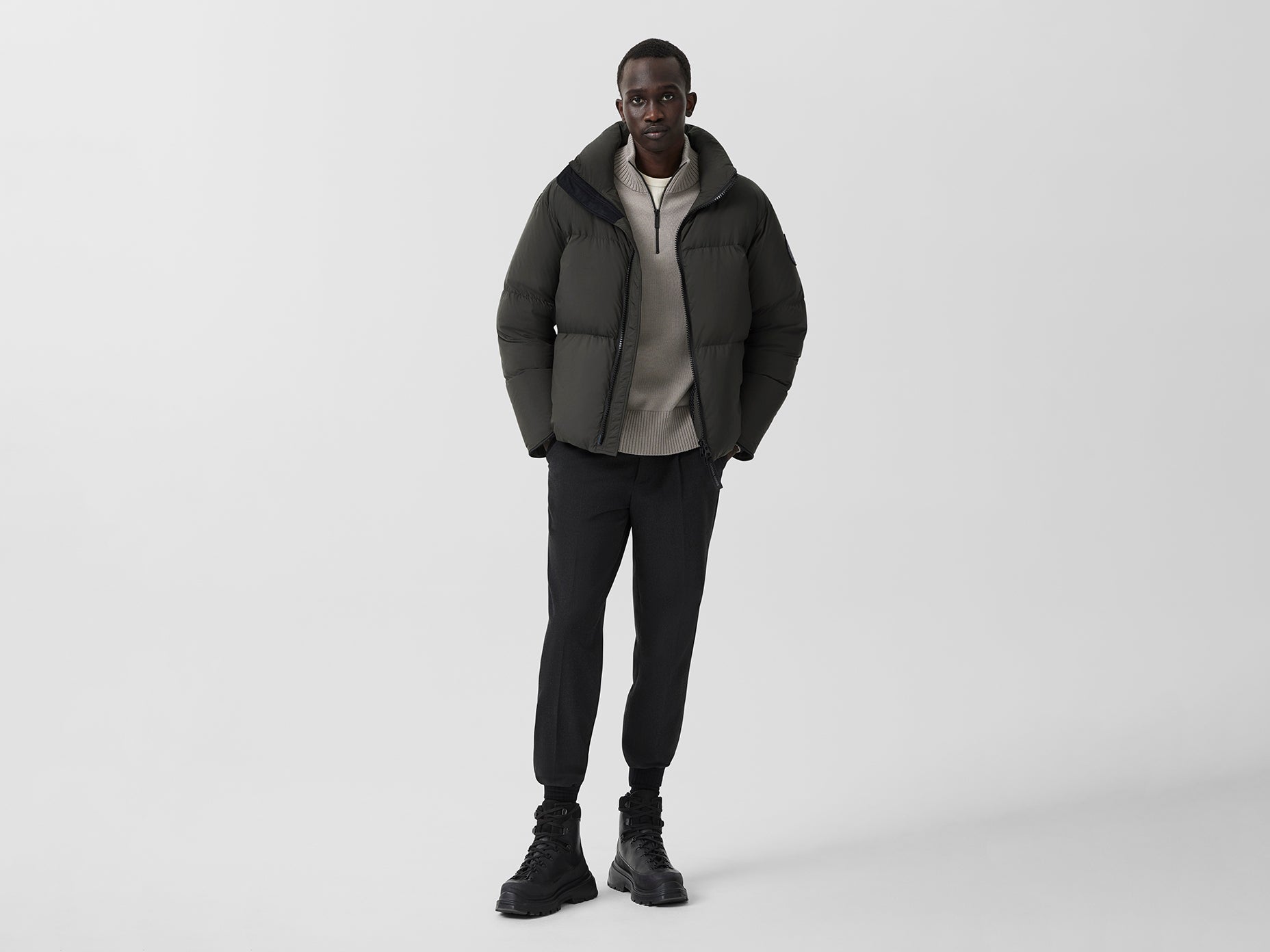 CANADA GOOSE  2802MB Lawrence Puffer Jacket Black Label