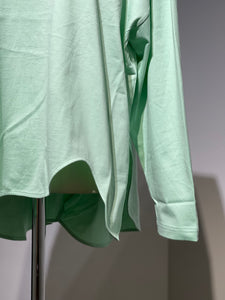 ENFOLD  ASYMMETRY DRAPE LONG-SLEEVES T-SHIRT