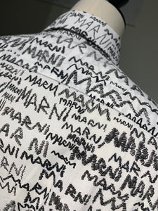 MARNI  CUMU0061A3 PENCIL LOGO POPLIN SHIRT