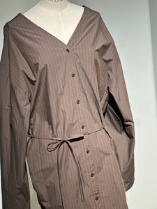 AMOMENTO STRIPE SHIRTS DRESS