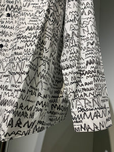 MARNI  CUMU0061A3 PENCIL LOGO POPLIN SHIRT