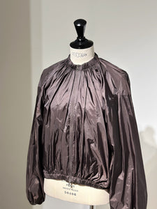 AMOMENTO NECK SHIRRING VOLUME JUMPER