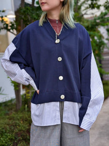 någonstans CRAFTGASS シャツコンビカーディガン