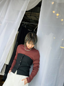AMOMENTO BUTTON UP BUSTIER