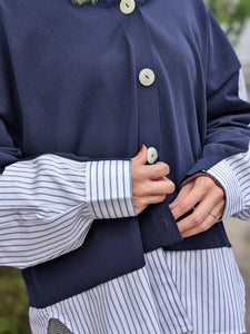 någonstans CRAFTGASS シャツコンビカーディガン