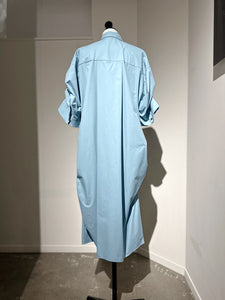 någonstans tuck drape shirt dress