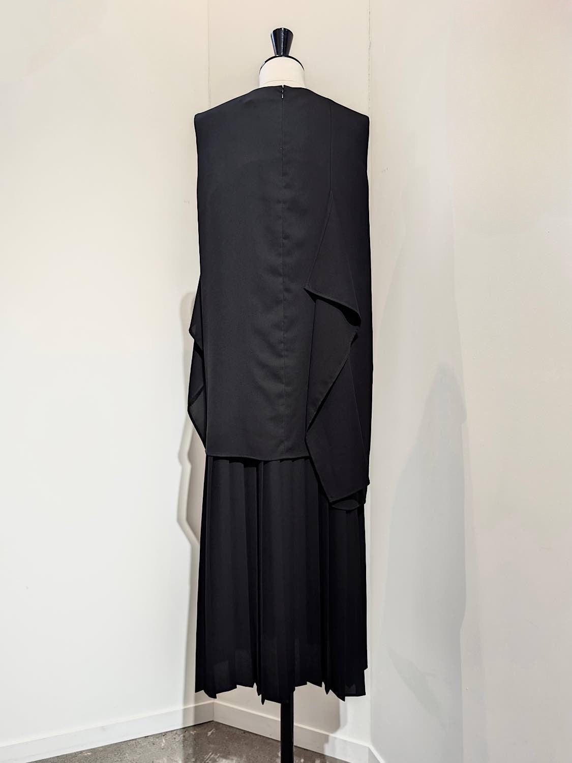 ENFOLD  PEツイル SQUARE DRAPE DRESS