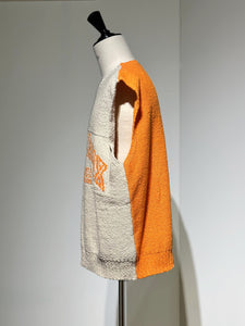 MM⑥ SH0FB0012 カレッジロゴニットジレ