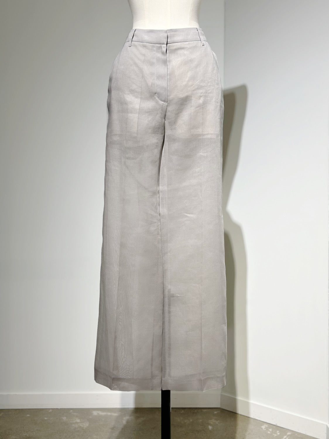 AMOMENTO SHEER STRAIGHT FIT PANTS