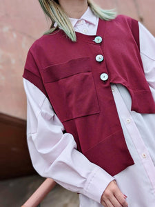 någonstans CRAFTGASS アシンメショートベスト