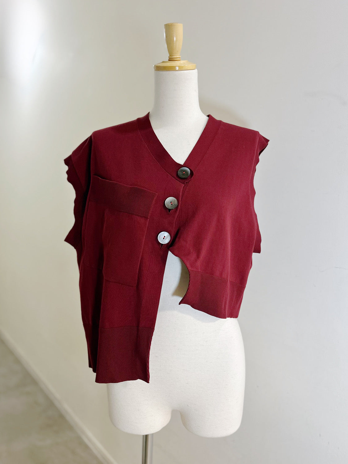 någonstans CRAFTGASS アシンメショートベスト