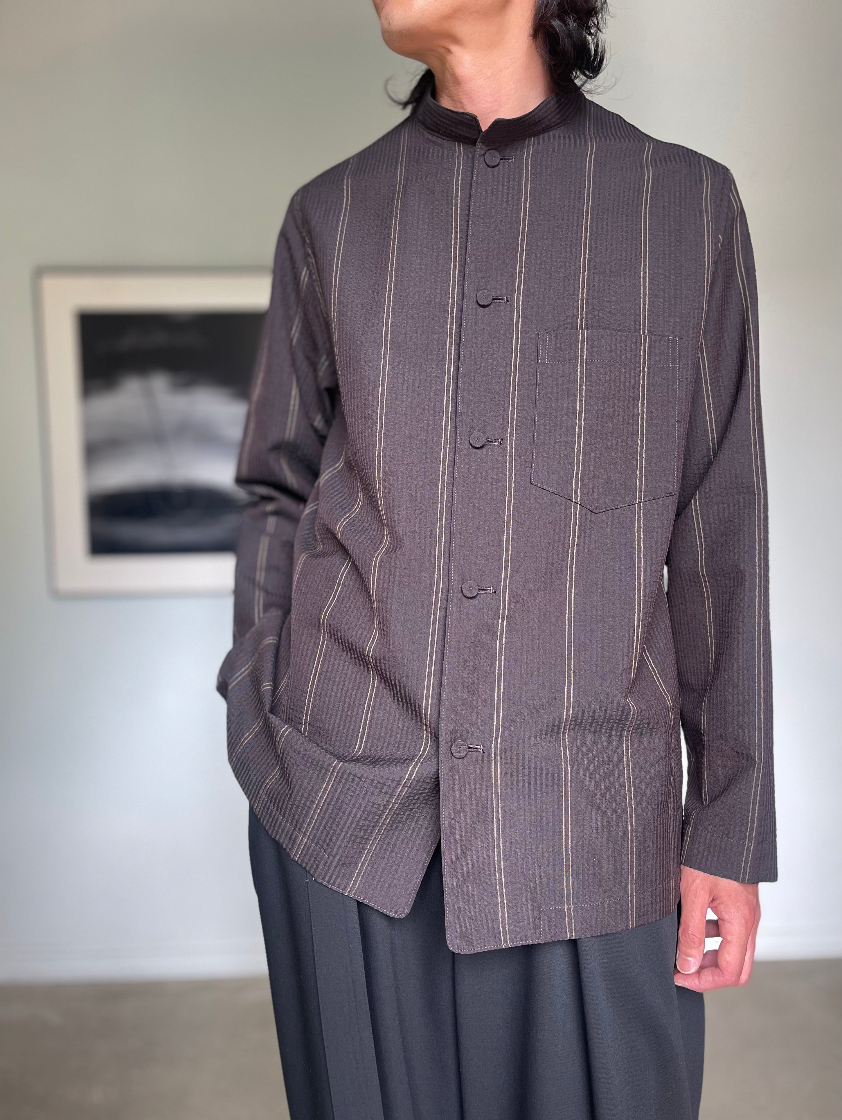 SEEALL  SAU63 SH183 (MK-001)  STAND COLLAR SHIRTS