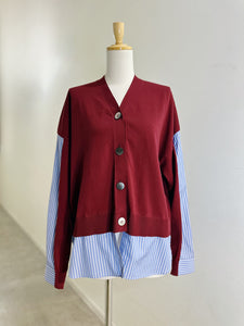 någonstans CRAFTGASS シャツコンビカーディガン