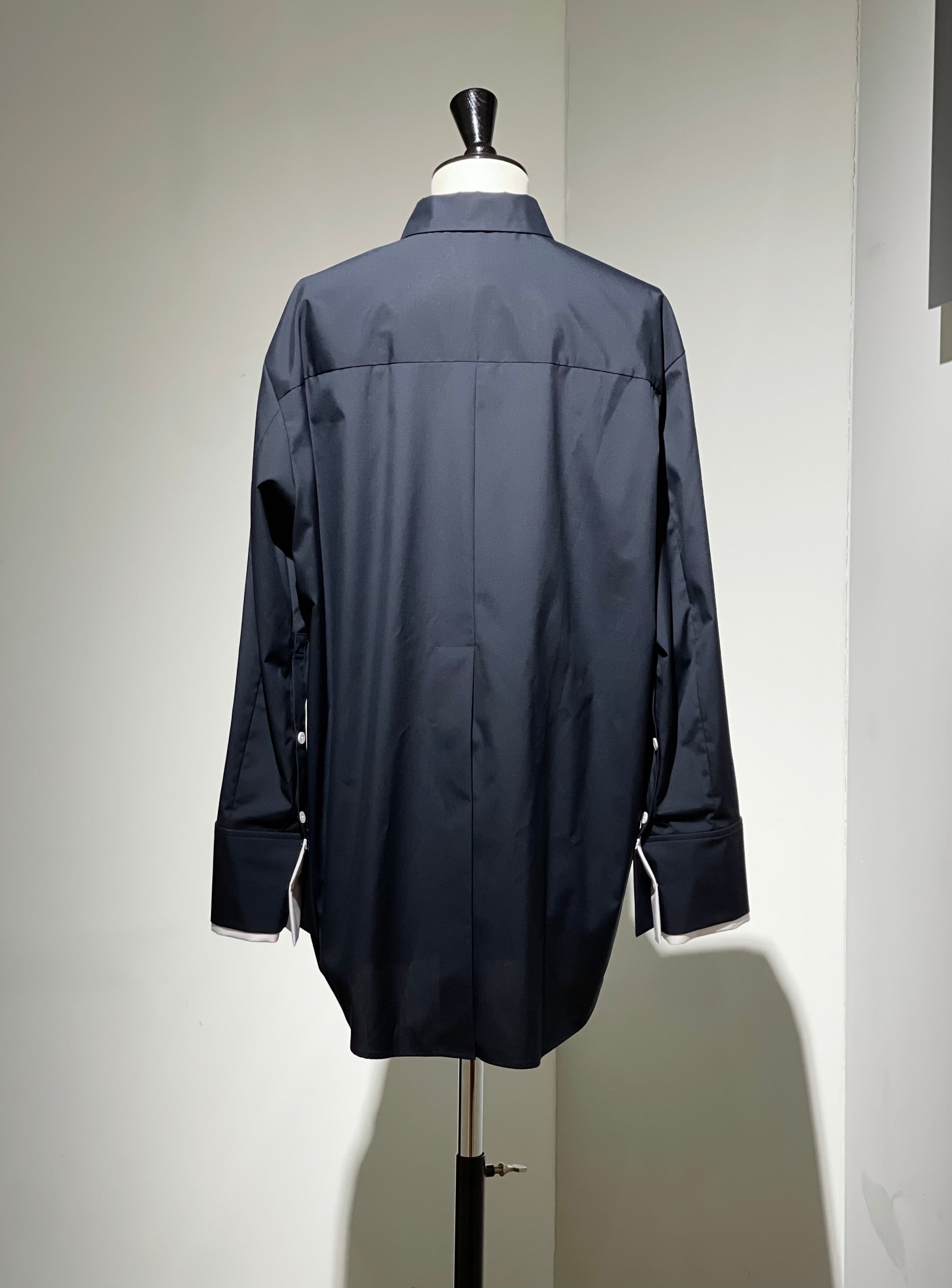 ENFOLD  C/PEブロード CUFF COLLAR SHIRT