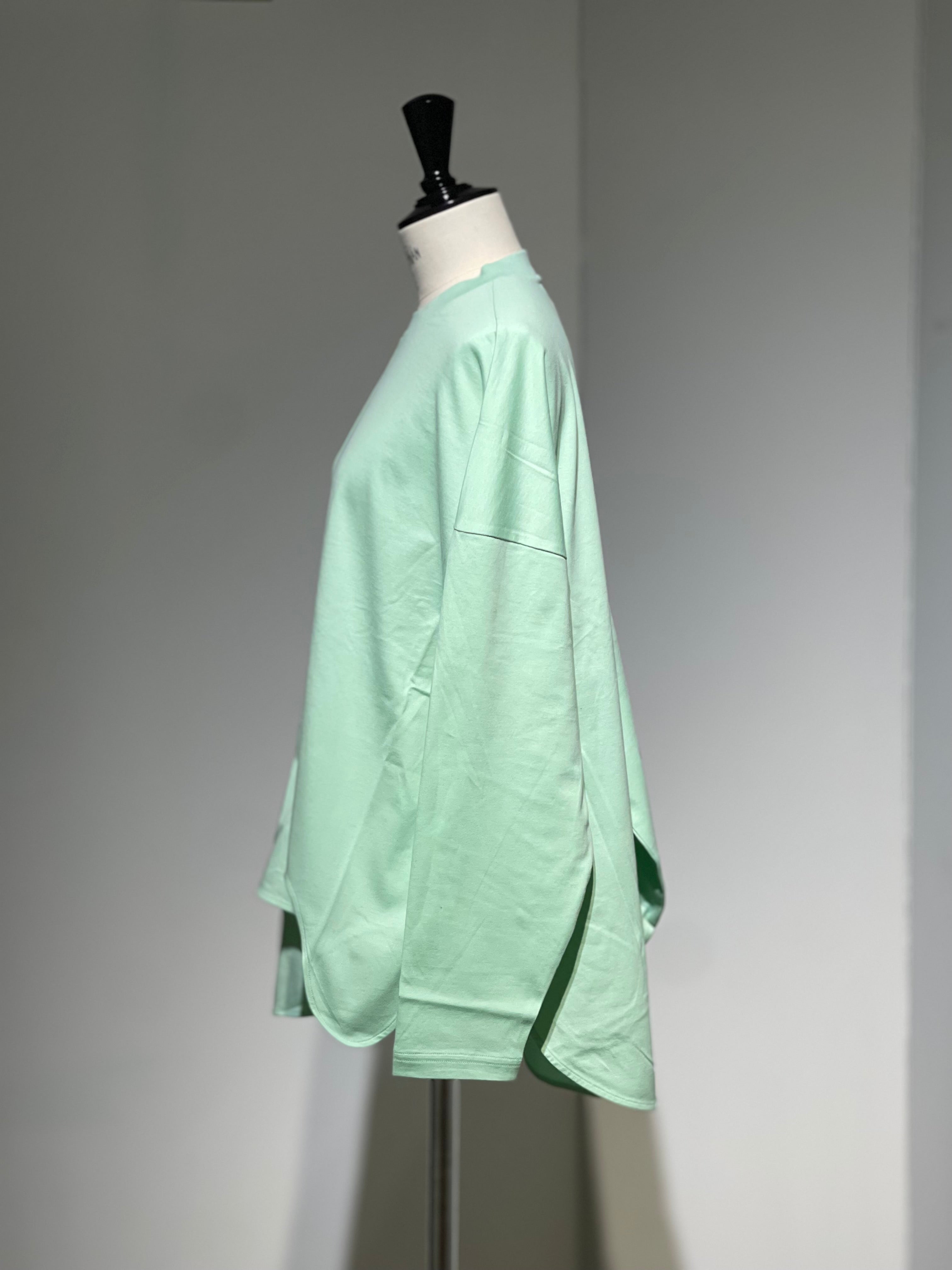 ENFOLD  ASYMMETRY DRAPE LONG-SLEEVES T-SHIRT