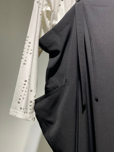 Y's  WOOL GABARDINE SHOULDER STRAP DRESS