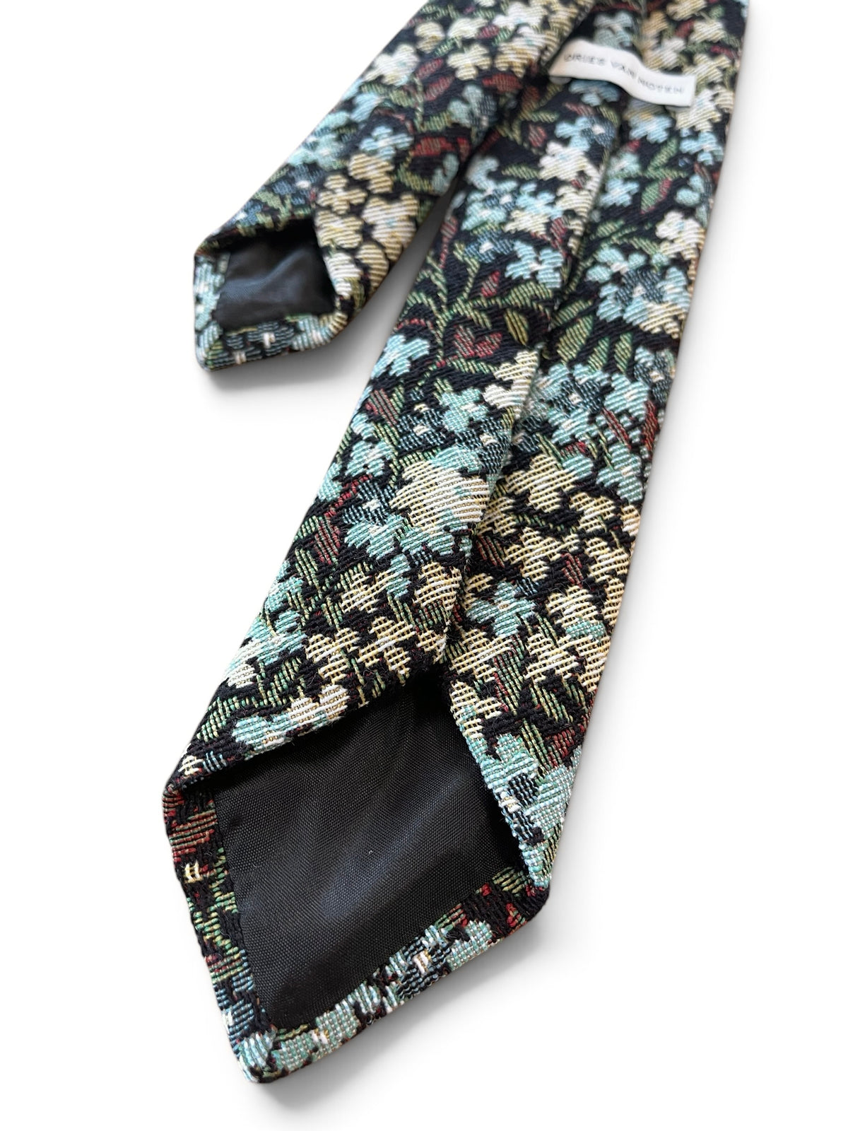 DRIES VAN NOTEN【262-011600】TIE 100 Q 4153 W.W.TIE