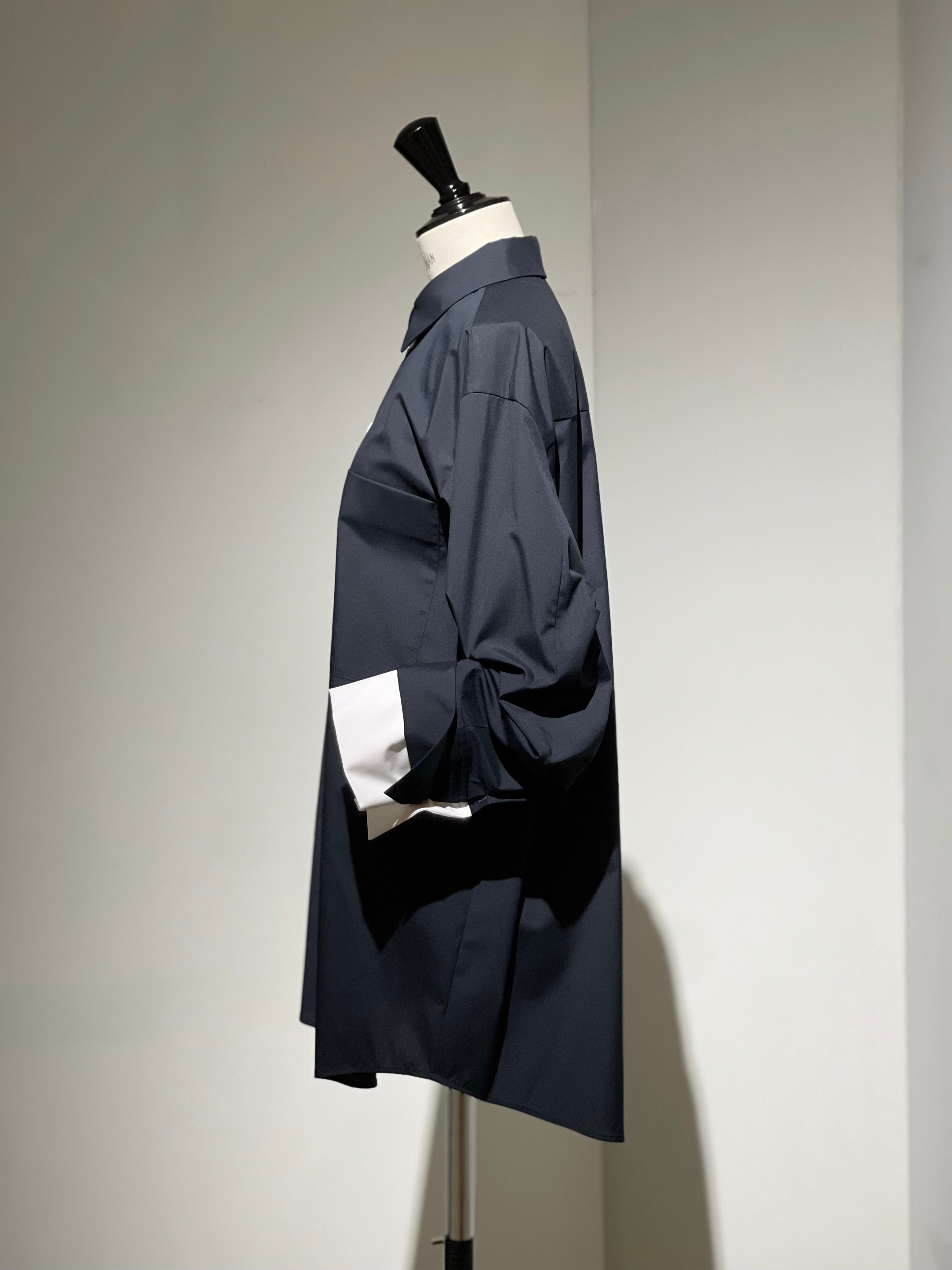 ENFOLD  C/PEブロード CUFF COLLAR SHIRT