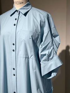 någonstans tuck drape shirt dress